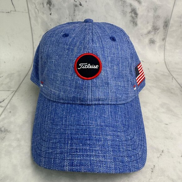 New Titleist Women's Montauk Breezer Stars & Stripes Heather Blue/Red Hat/Cap - Picture 1 of 4